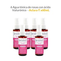 6 Agua tónica de rosas con ácido hialurónico - Aclara-T 60ml