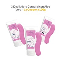 3 Depiladora Corporal con Áloe Vera - La Cooper 100gr