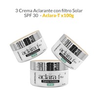 3 Crema Aclarante con filtro Solar SPF 30 - Aclara-T 100gr