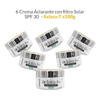 6 Crema Aclarante con filtro Solar SPF 30 - Aclara-T 100gr