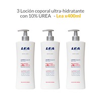 3 Loción corporal ultra-hidratante con 10% UREA - Lea 400ml