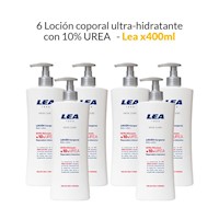 6 Loción corporal ultra-hidratante con 10% UREA - Lea 400ml