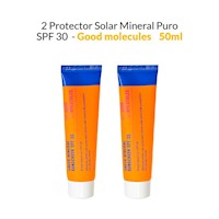 2 Protector Solar Mineral Puro SPF 30 - Good Molecules 50ml