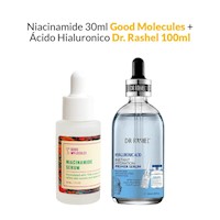 Niacinamide 30ml Good Molecules + Ácido Hialuronico Dr. Rashel 100ml