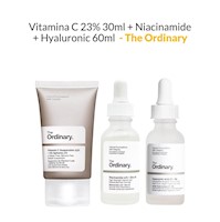 Vitamina C 23% 30ml + Niacinamide + Hyaluronic 60ml The Ordinary