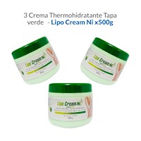 3 Crema Reductora para Abdomen Lipo Cream Tapa Verde