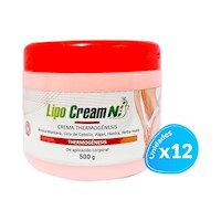 12 Crema Thermogénesis Tapa Roja - Lipo Cream Ni 500Gr