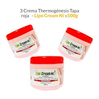 3 Crema Thermogénesis Tapa roja - Lipo Cream NI 500gr