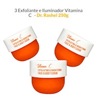 3 Exfoliante e Iluminador Vitamina C - Dr. Rashel 250gr