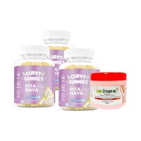 Suplemento Pita Haya 3 Uni + Crema Thermogénesis Tapa roja Lipo Cream