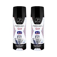 2 Spray Para Limpieza Lubrica Y Desinfecta 285Gr - Barber Tools