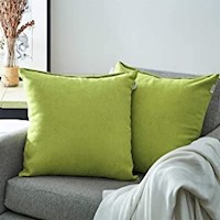 Cojin Decorativo Verde x 2 Unidades