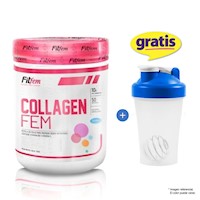 Colágeno Fitfem Colagen Fem 500 gr Naranja + Shaker