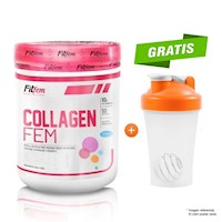 Collagen Fem 500gr Fitfem Naranja Colágeno Hidrolizado UN