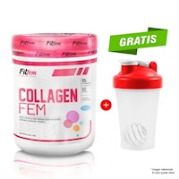 Collagen Fem 500gr Fitfem Fruit Punch Colágeno Hidrolizado UN