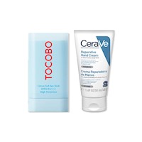 Barra Solar Tocobo + Cerave Crema Hidratante Reparadora de Manos 50ml