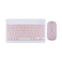 Kit Teclado y Mouse Bluetooth Rosado