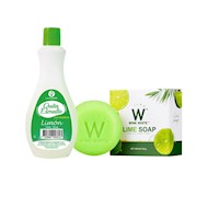 Quita Esmalte Limon 165ml + Jabón Blanqueador de Lima 80Gr