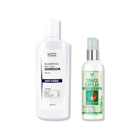 SHAMPOO ANTICAIDA SIN SAL 250ML + TÓNICO CAPILAR ROMERO 120ML