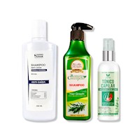 SHAMPOO ANTICAIDA 250ML + SHAMPOO ROMERO 320ML + TÓNICO CAPILAR ROMERO