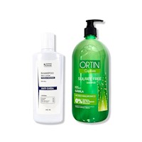 SHAMPOO ANTICAIDA SIN SAL 250ML + SHAMPOO ORTIN SÁBILA 1LT