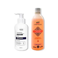 SHAMPOO SIN SAL KETOZINC 350ML+ SHAMPOO ANTIRESIDUO 500ML