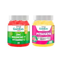 Gomitas De Zinc Adulto + Gomitas De Pitahaya Adulto