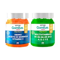 GOMITAS DE HIERRO ADULTO|GOMITAS MULTIVITAMINAS ADULTO
