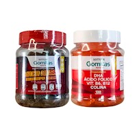 Gomitas con Maca Negra Sottcor 100 Gomitas|Gomitas con DHA Ácido Fólico Vit, B6, B12 Colina - Sottcor 130 Gomitas