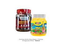 GOMITAS ADULTO MACA NEGRA + GOMITAS OMEGA PARA NIÑOS