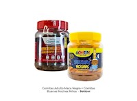 GOMITAS ADULTO MACA NEGRA + GOMITAS BUENAS NOCHES NIÑOS