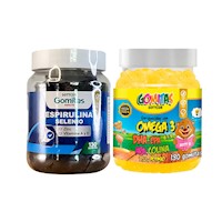 Gomitas con Espirulina Selenio Zinc Vitamina A y E - Sottcor 130 Gomitas|Omega Para Niños Gomitas Sottcor