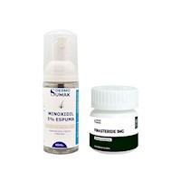 MINOXIDIL 5% EN ESPUMA 60ML + Finasteride 1mg x 60 Cápsulas