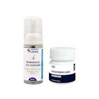 MINOXIDIL 5% EN ESPUMA 60ML + Dutasteride 0.5 mg x 30 Cápsulas
