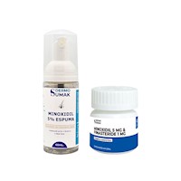 MINOXIDIL 5% EN ESPUMA 60ML + Minofin Finasteride 1 mg & Minoxidil 5 mg x 60 Cápsulas