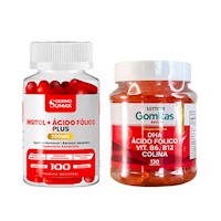 Inositol Acido Folico 200mg - 100 Cap - Dermo Sumak|Gomitas con DHA, Ácido Fólico, B6 y B12