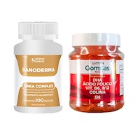 Ganoderma Complex 100 Cap - Dermo Sumak|Gomitas con DHA, Ácido Fólico, B6 y B12