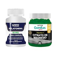 Melatonina Complex 10mg - 100 Cap - Dermo Sumak|Gomitas de Magnesio Sottcor