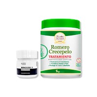 MINOXIDIL 5MG CAPS 60 + TRATAMIENTO CAPILAR ROMERO CRECEPELO 1KG