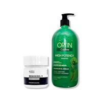 MINOXIDIL 5MG CAPS 60 + SHAMPOO ORTIN CAPILLAIRE 1LT