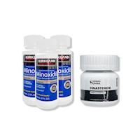 3 Minoxidil Líquido Kirkland + Finasteride 1mg x 60 Cápsulas