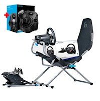 SIMULADOR DE CARRERAS PLAYSEAT CHALLENGE X + TIMÓN LOGITECH G29 PS4/PS5/PC + SHIFFTER