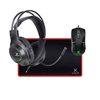 KIT GAMER 3 en 1 AUDIFONOS GAMER + MOUSE GAMER + MOUSE PAD KUZLER