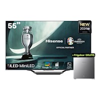 TV Hisense 55" UHD 4K QLED Google TV 55U7N +  GRATIS Minibar 44LT Frost RR59NL2A Silver