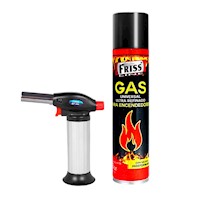 Combo Soplete Flameador BS-600 + Gas Butano Friss 480ml para Cocina