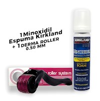 Minoxidil Espuma Kirkland 60ml + Derma Roller 0.50 mm