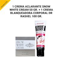 1 Crema Snow White cream 50gr + 1 Crema Blanqueador Dr Rashel 100gr