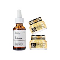 Caffeine Solution 5% + EGCG The Ordinary 30ml + 2 Gel 24k Antiedad 50gr