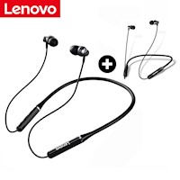 Combo 2 Audifonos Bluetooth Lenovo QE03 Negro (2 pcs)