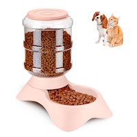 Comedero Automático para Mascotas 3 Kg Crema